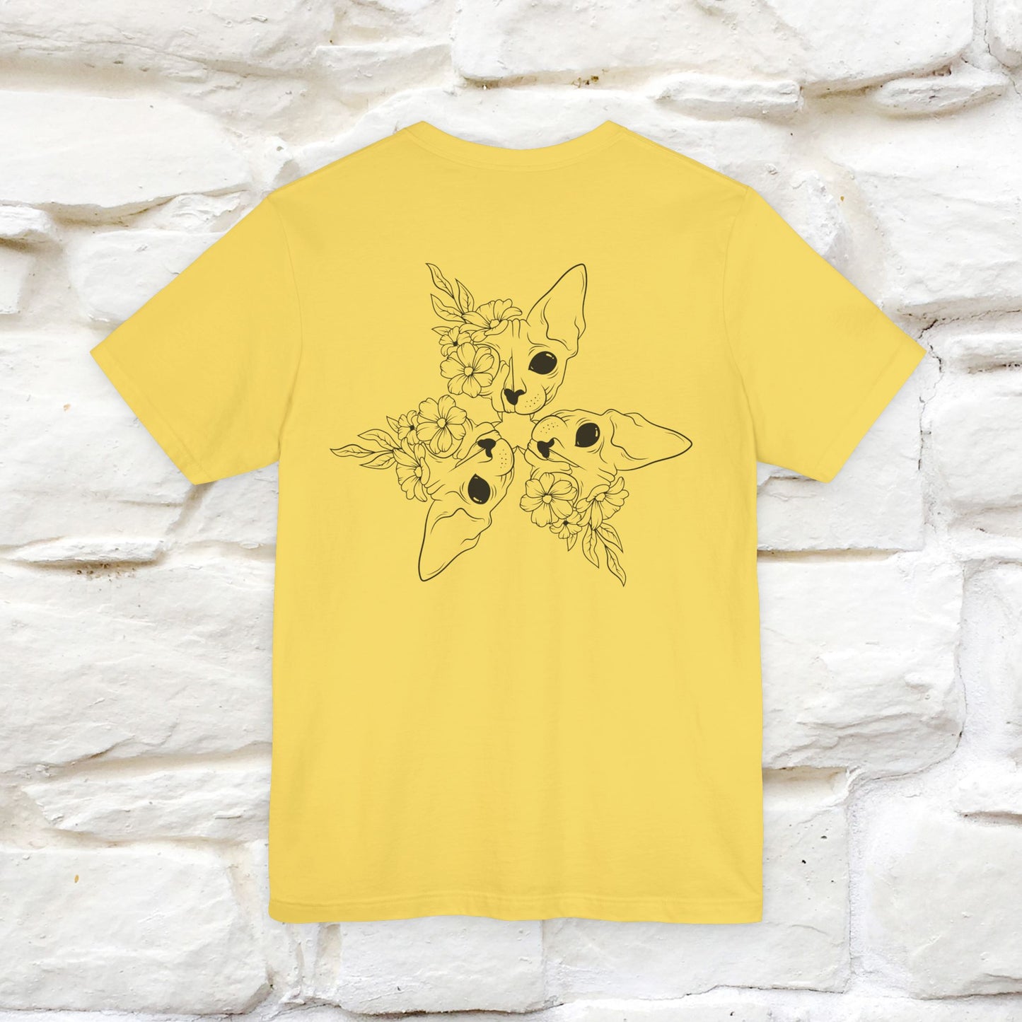 "Trinity'' Cat T-Shirt Front and Back Design | Nunu&Miao Studio - Nunu&Miao Studio