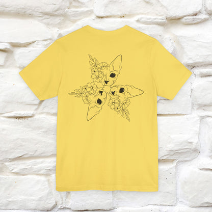 "Trinity'' Cat T-Shirt Front and Back Design | Nunu&Miao Studio - Nunu&Miao Studio