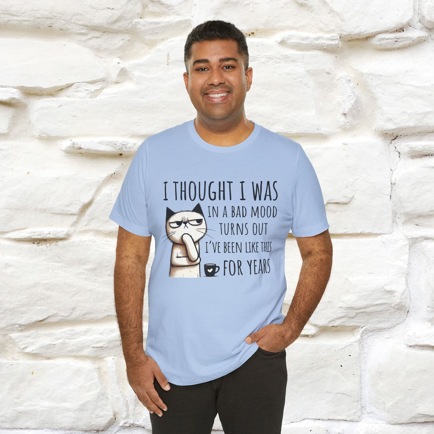 "I Thought I was In A Bad Mood.. " Cat  T-shirt |Nunu&Miao Studio - Nunu&Miao Studio