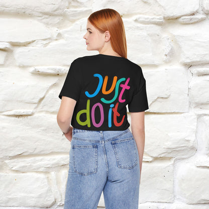 "Yes, Just Do It" Cat T-Shirt| Front & Back Design | Nunu&Miao Studio - Nunu&Miao Studio