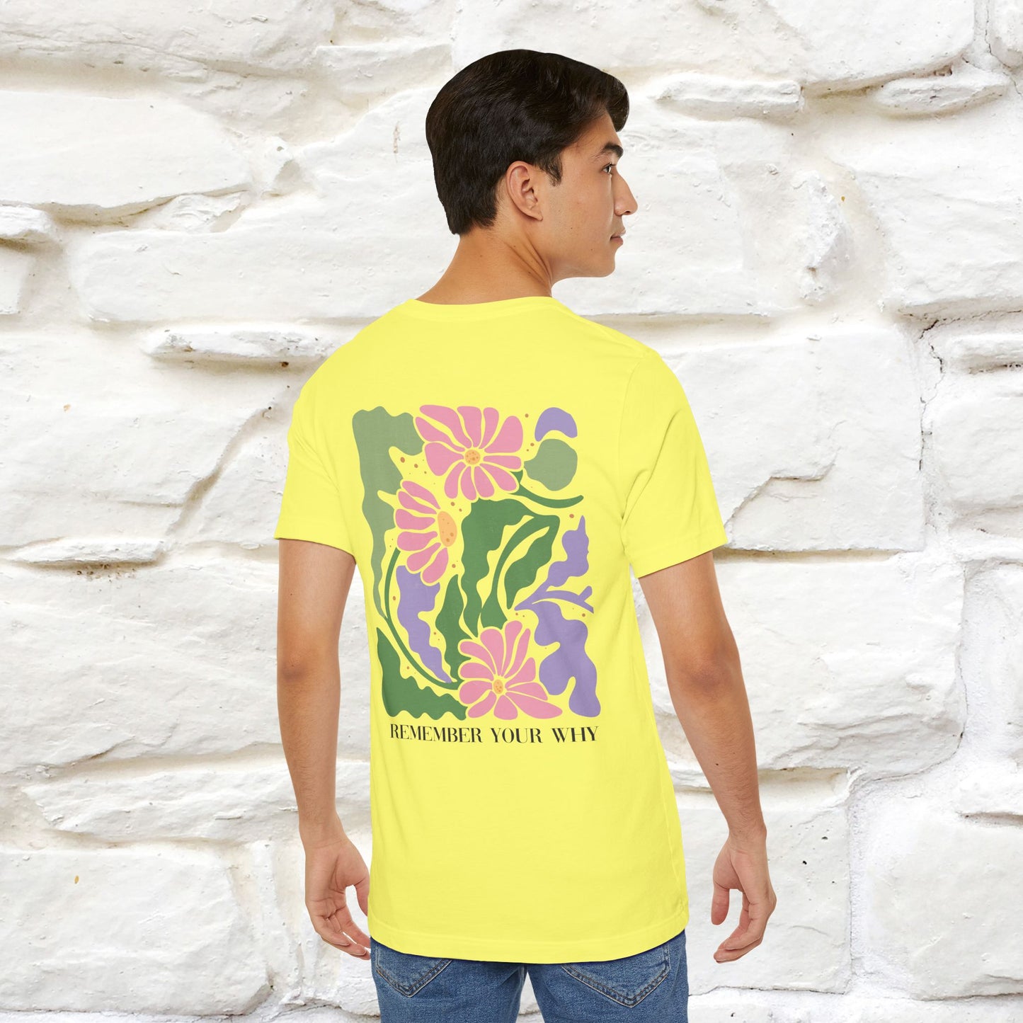 "Remember Your Why'' Cat T-Shirt Front and Back Design | Nunu&Miao Studio - Nunu&Miao Studio