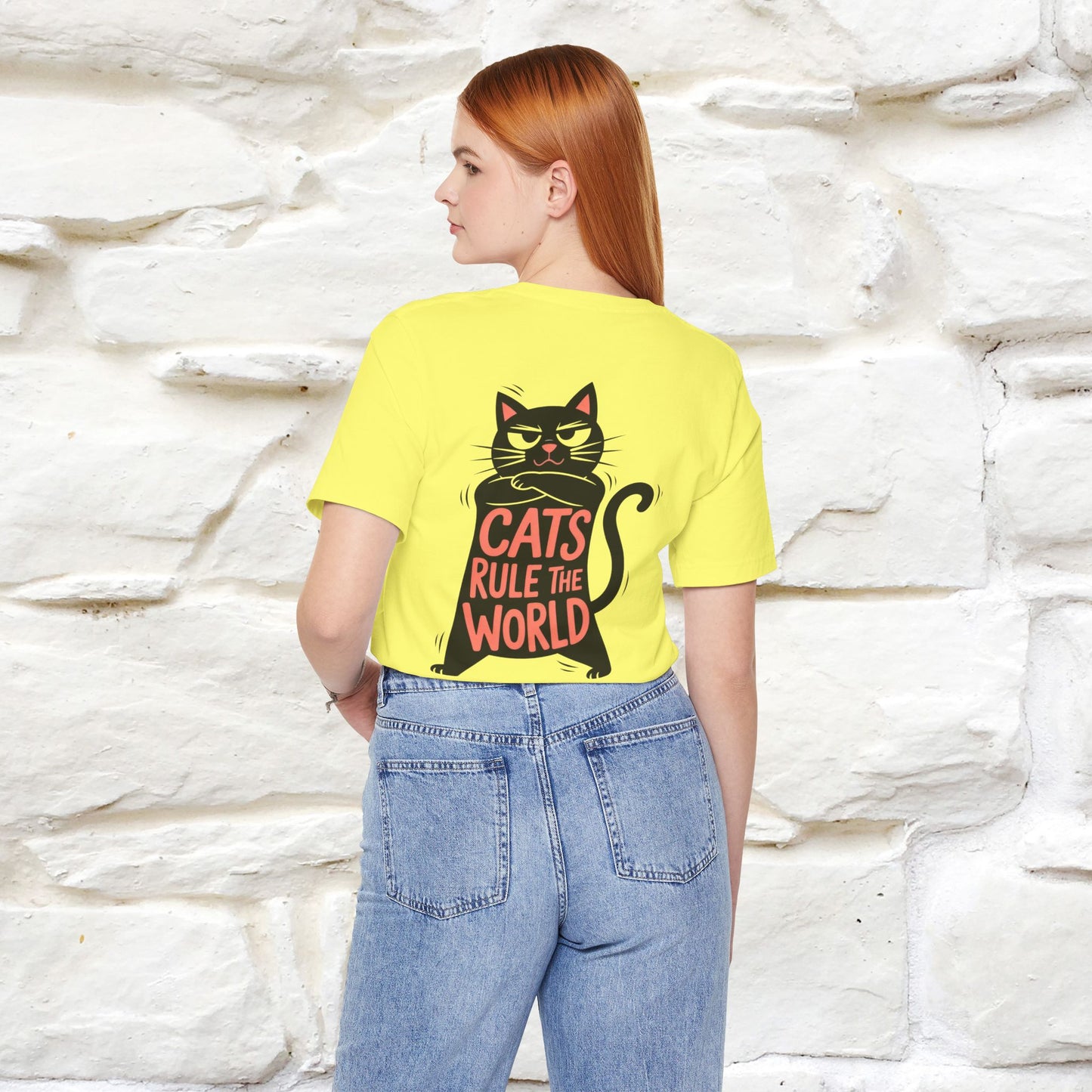 “Cats Rule The World” |Cat T-Shirt | Front & Back Design | Nunu&Miao Studio