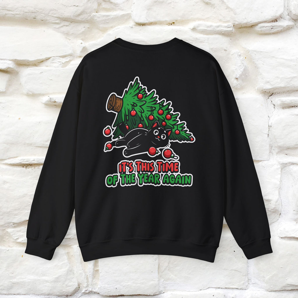 ''It's This Time...Christmas '' |Cat Sweatshirt | Nunu&Miao Studio
