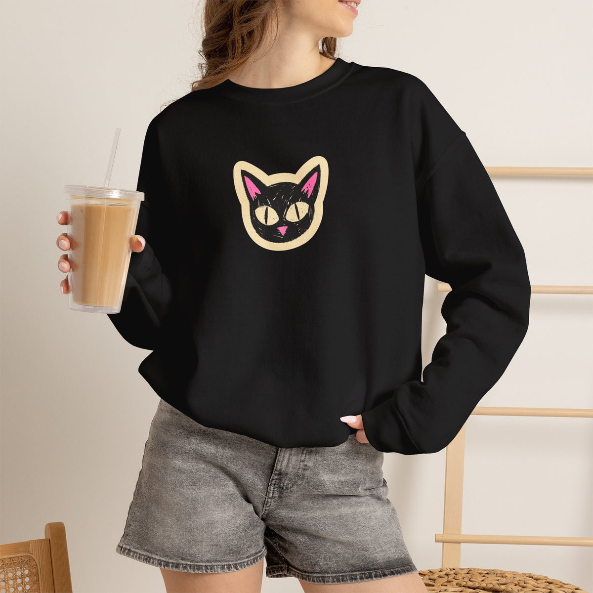 ''If You Want To Be Remembered...'' | Cute Cat Sweatshirt | Nunu&Miao Studio
