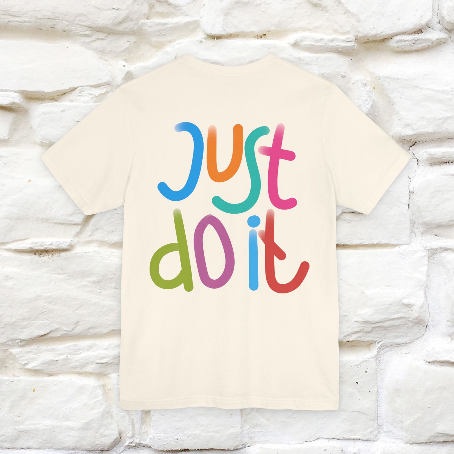"Yes, Just Do It" Cat T-Shirt| Front & Back Design | Nunu&Miao Studio - Nunu&Miao Studio