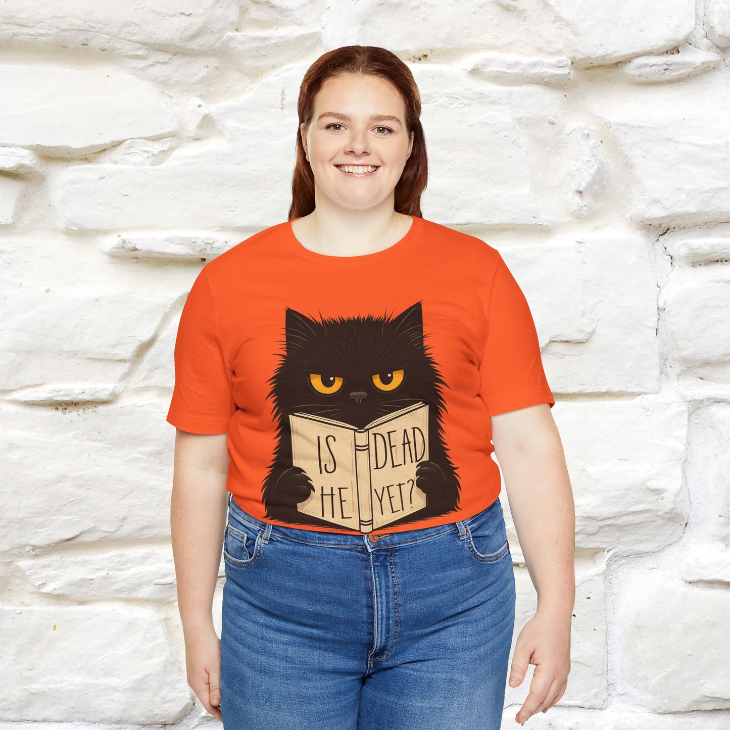 "Is He Dead Yet" |Cat T-Shirt | Nunu&Miao Studio - Nunu&Miao Studio