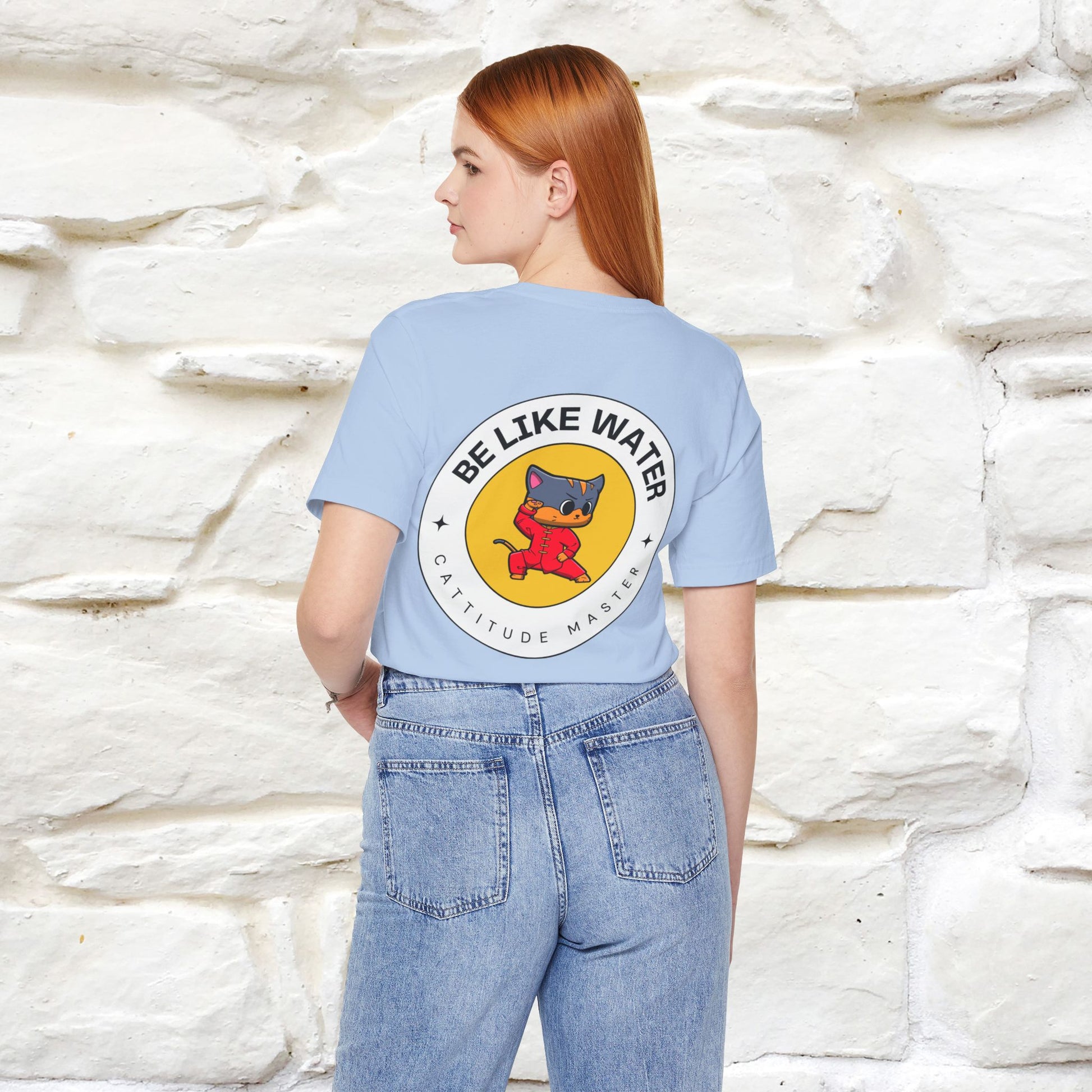 "Be Like Water: Cattitude Master | Cat T-Shirt |Nunu&Miao Studio - Nunu&Miao Studio