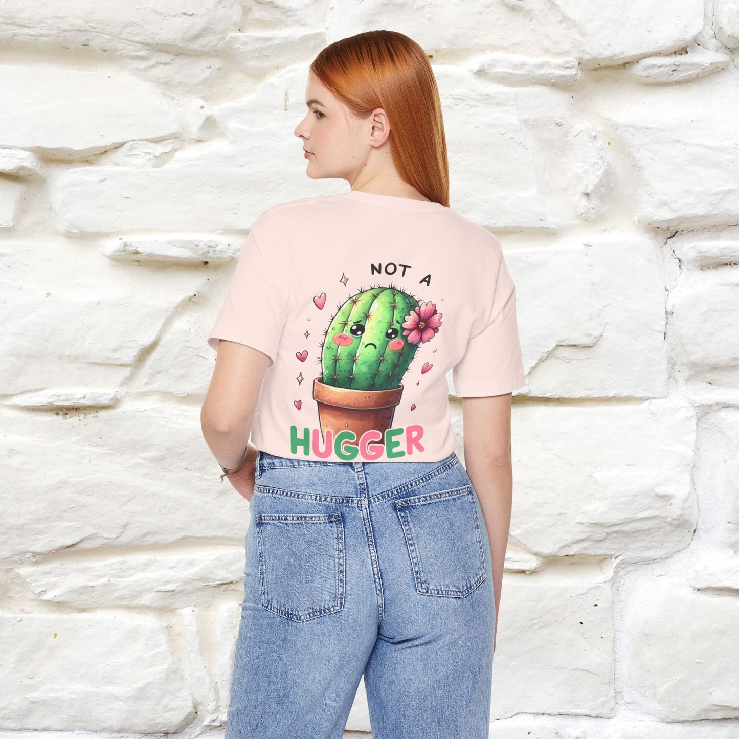 "Not A Hugger" |Funny T-Shirt | Front & Back Design|Nunu&Miao Studio - Nunu&Miao Studio