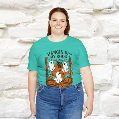 "Hanging With My Boos" Halloween Cat T-shirt |Nunu&Miao Studio - Nunu&Miao Studio