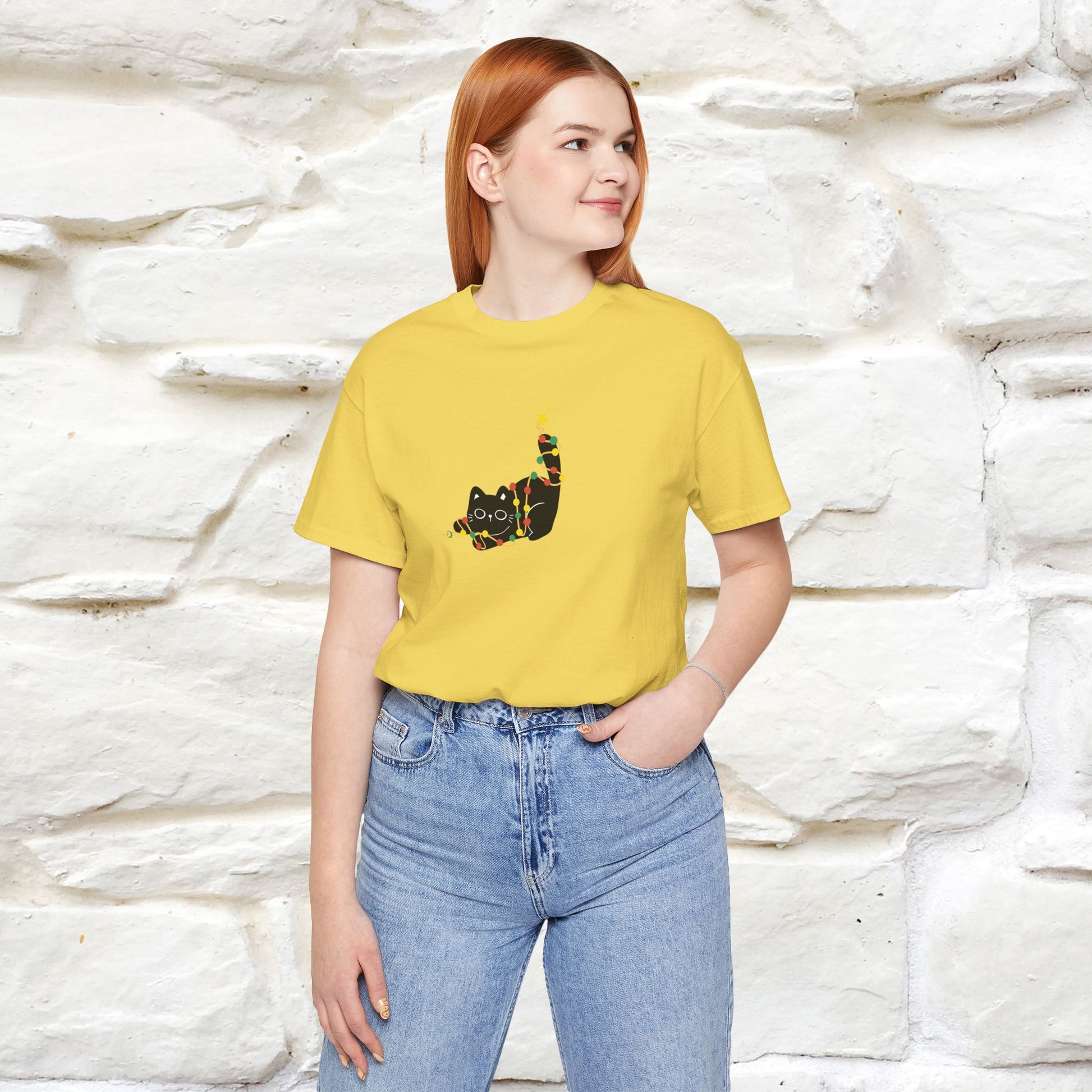 ''Be The Light" Cat T-Shirt| Front & Back Design | Nunu&Miao Studio - Nunu&Miao Studio