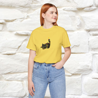 ''Be The Light" Cat T-Shirt| Front & Back Design | Nunu&Miao Studio - Nunu&Miao Studio