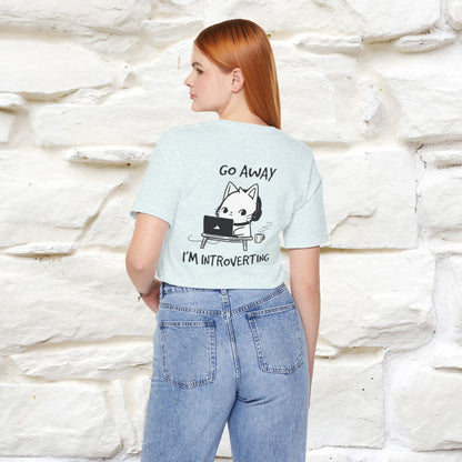 ''Go Away, I’m Introverting'' Cat T-Shirt | Nunu & Miao Studio - Nunu&Miao Studio