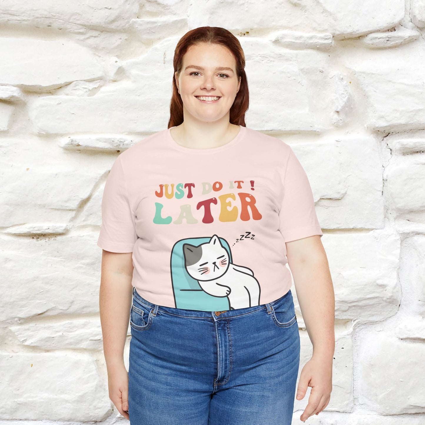 "Just Do It Later" Cat T-shirt |Nunu&Miao Studio - Nunu&Miao Studio
