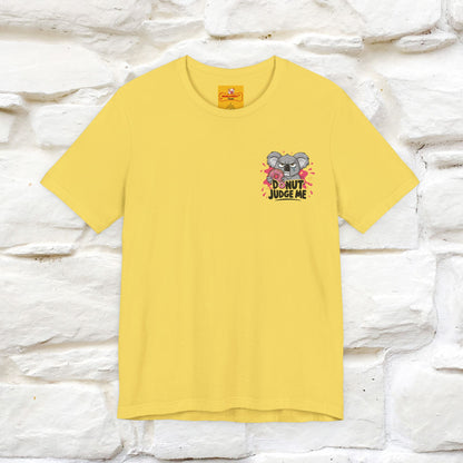 "Donut Judge Me " |Funny  T-Shirt | Front & Back Design | Nunu&Miao Studio - Nunu&Miao Studio