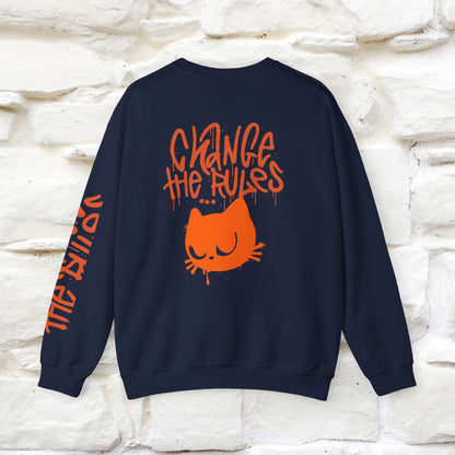 "Change The Rules'' |Cat Sweatshirt | Nunu&Miao Studio
