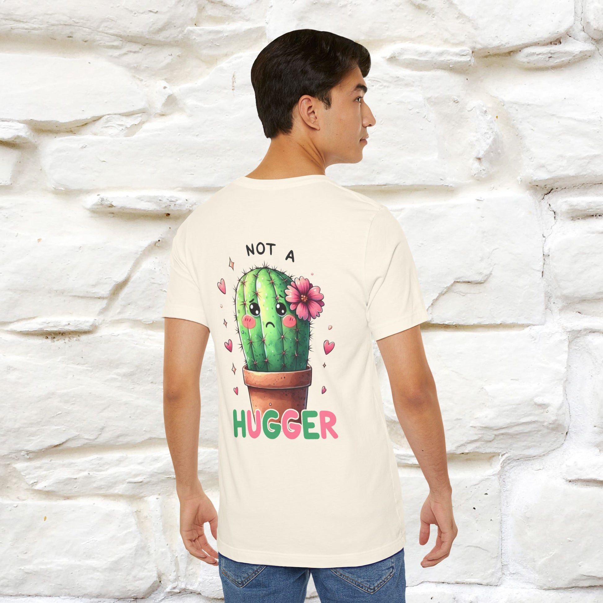 "Not A Hugger" |Funny T-Shirt | Front & Back Design|Nunu&Miao Studio - Nunu&Miao Studio