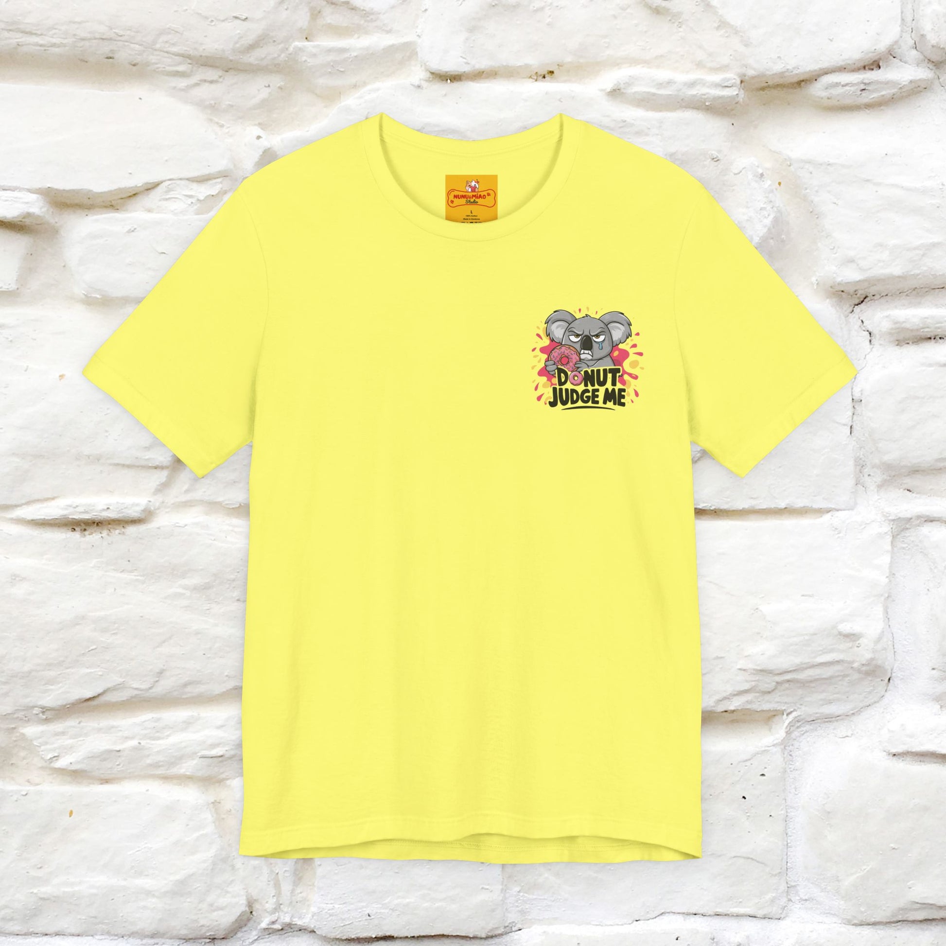 "Donut Judge Me " |Funny  T-Shirt | Front & Back Design | Nunu&Miao Studio - Nunu&Miao Studio