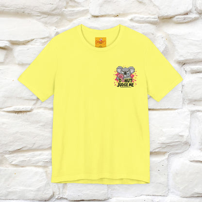 "Donut Judge Me " |Funny  T-Shirt | Front & Back Design | Nunu&Miao Studio - Nunu&Miao Studio