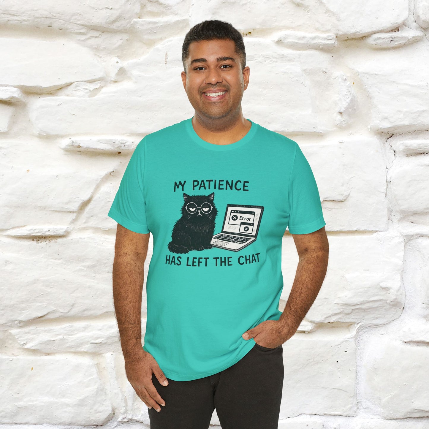 "My Patience Has Left The Chat" |Cat T-Shirt | Nunu&Miao Studio - Nunu&Miao Studio