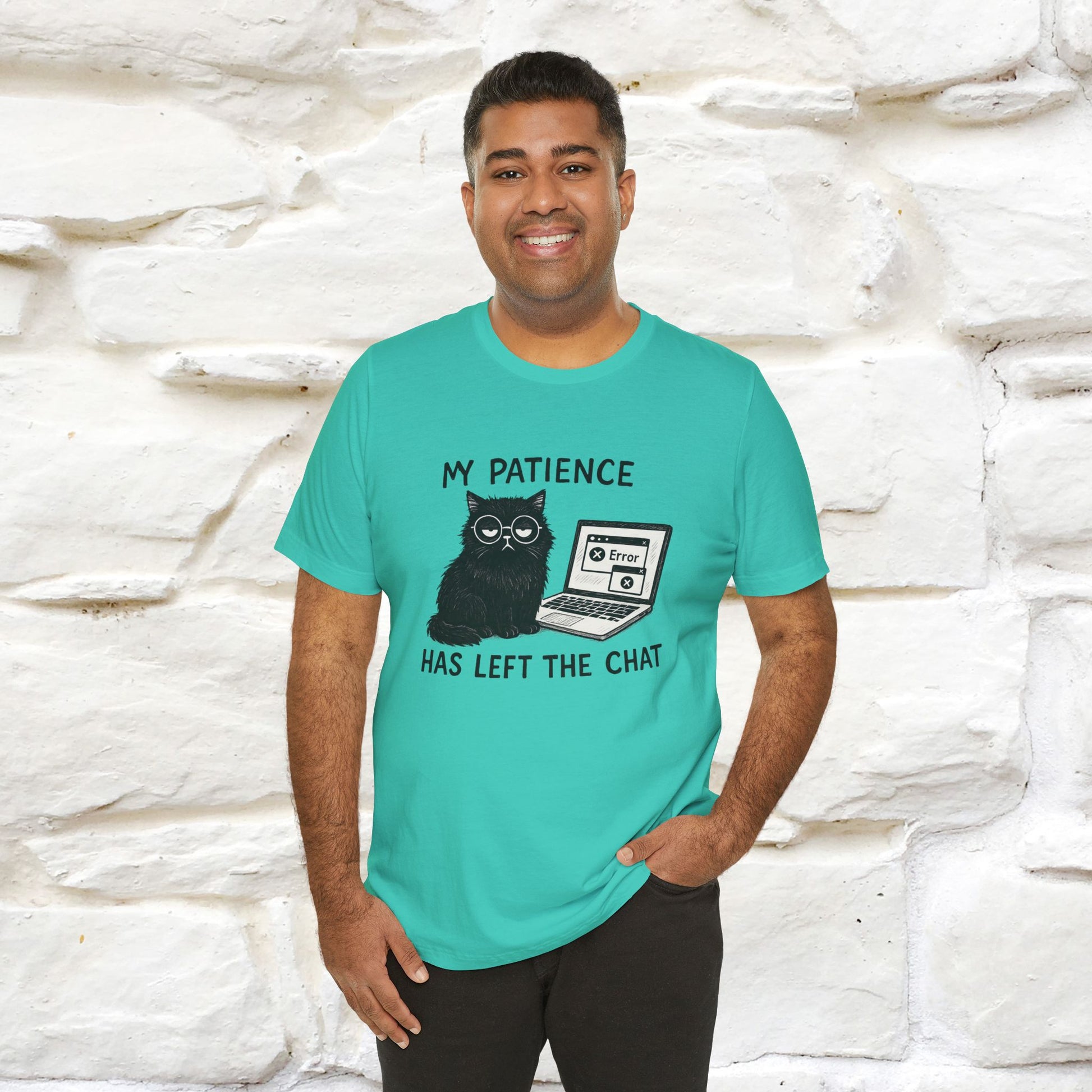 "My Patience Has Left The Chat" |Cat T-Shirt | Nunu&Miao Studio - Nunu&Miao Studio