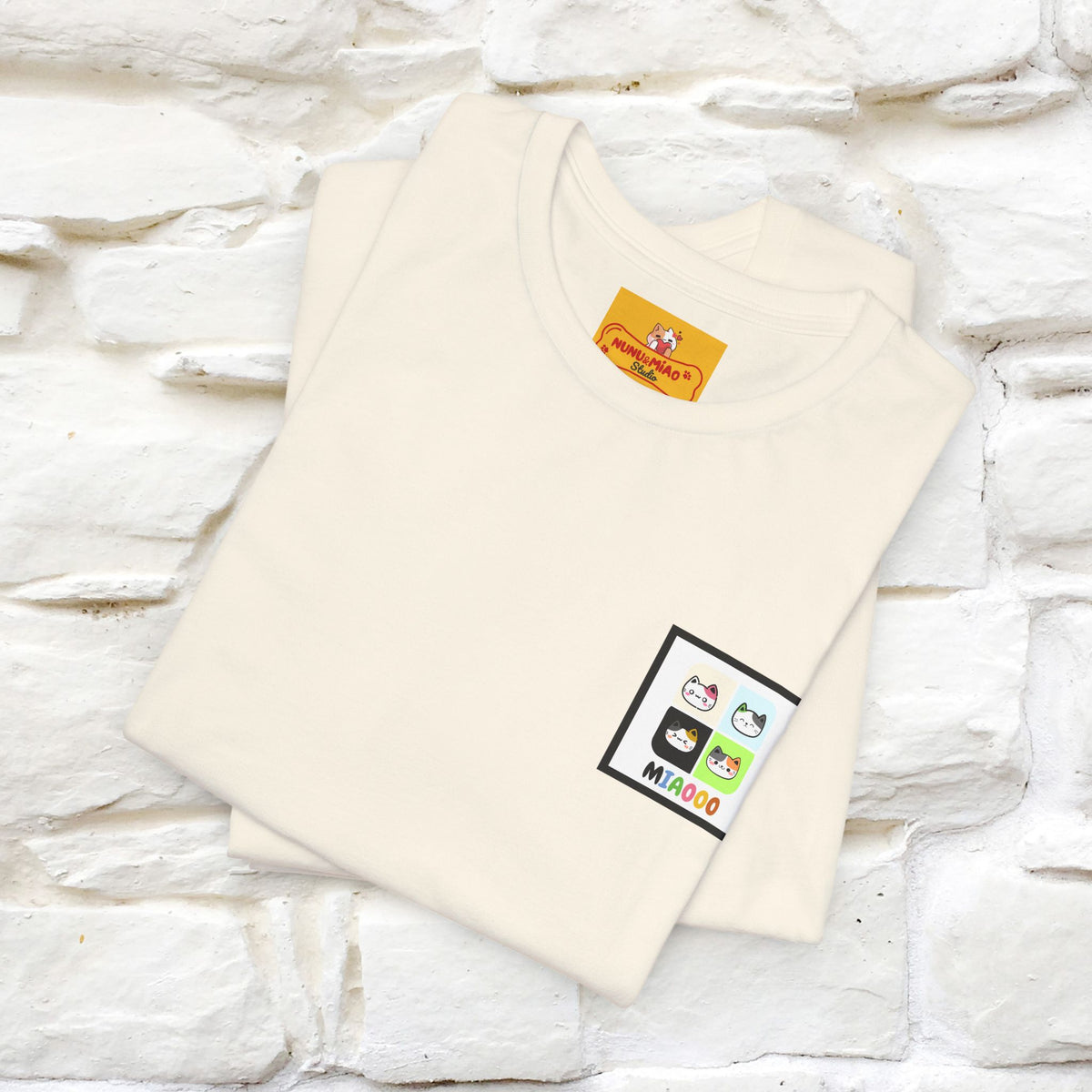 “Miaooo” | Cat T-Shirt | Front & Back Design | Nunu&Miao Studio