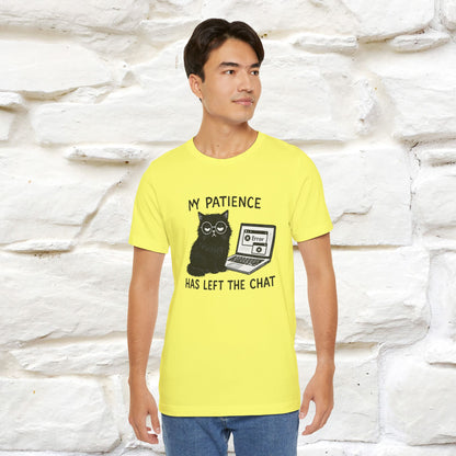 "My Patience Has Left The Chat" |Cat T-Shirt | Nunu&Miao Studio - Nunu&Miao Studio