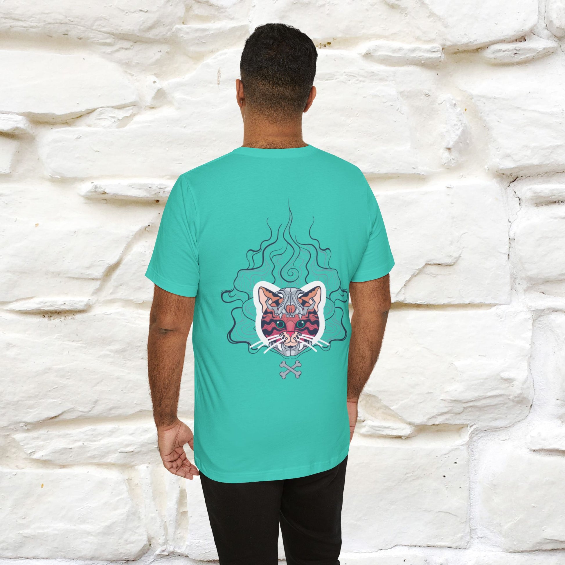 ''Air Fire Cat'' | Cat T-Shirt Front and Back Design | Nunu&Miao Studio - Nunu&Miao Studio