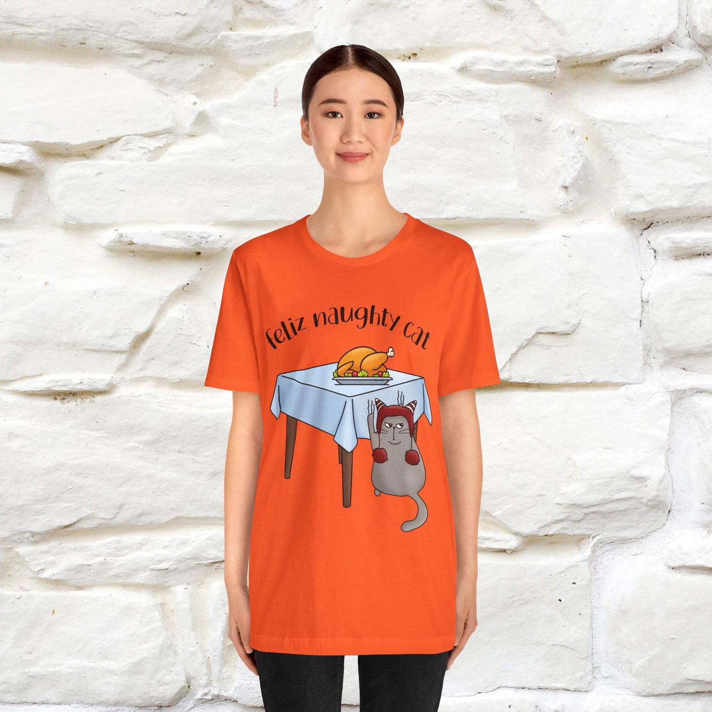 "Feliz Naughty Cat" |Funny Cat T-Shirt | Nunu&Miao Studio