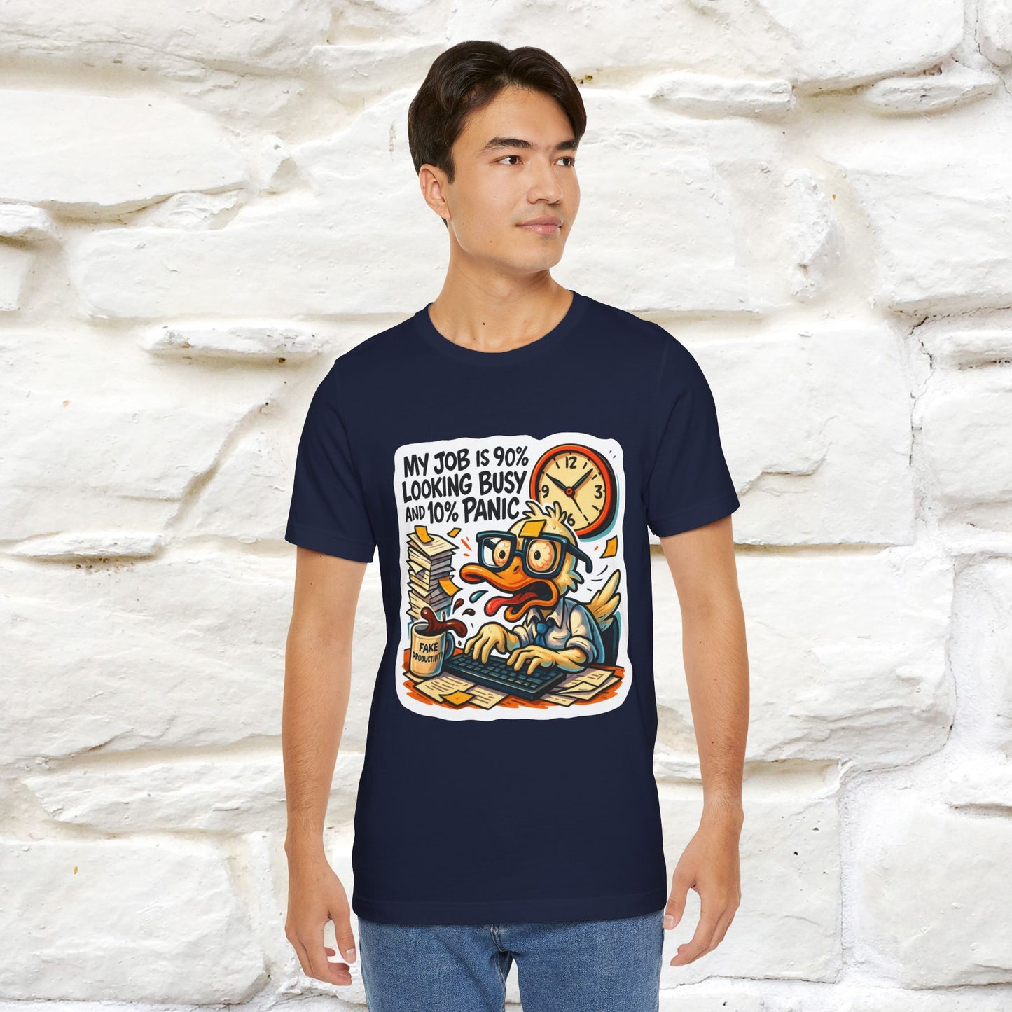 '' My Job is 90% Looking Busy ... |  Sarcastic T-Shirt | Nunu&Miao Studio