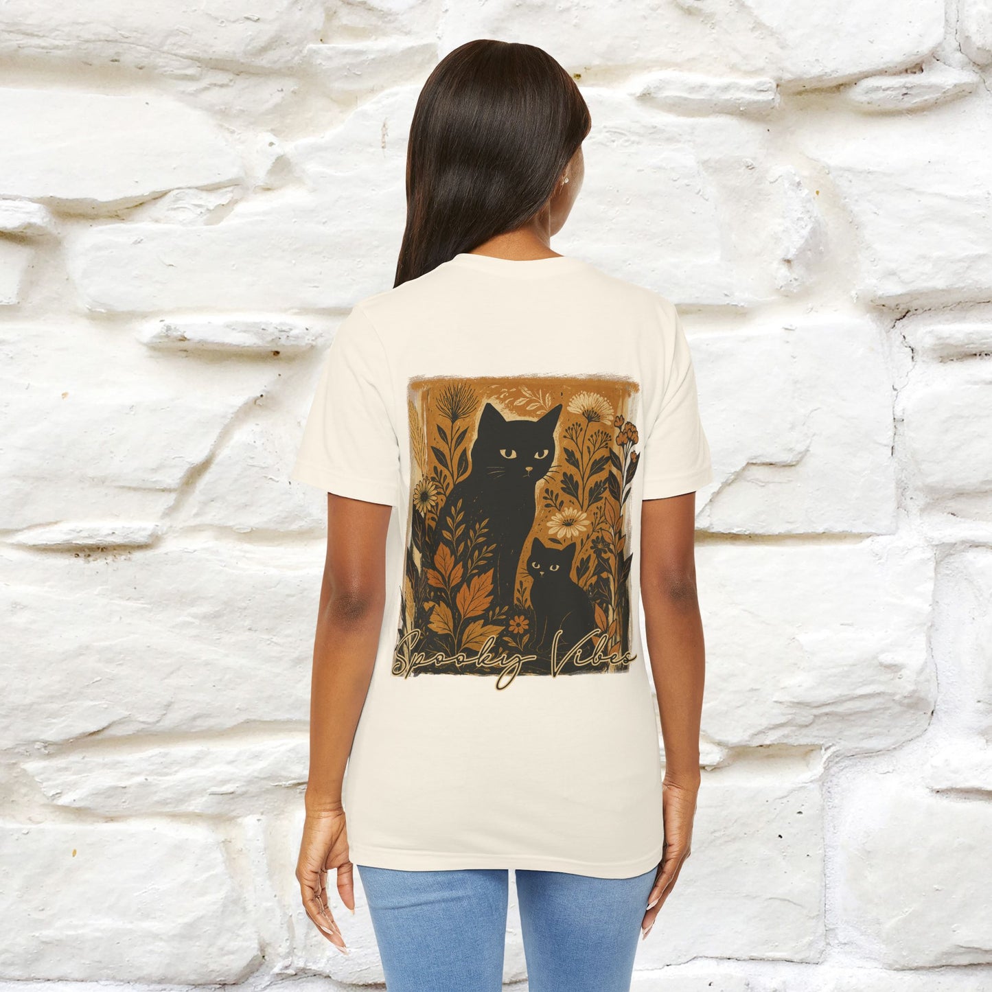 "Spooky Vibes" Cat T-shirt |Nunu&Miao Studio - Nunu&Miao Studio
