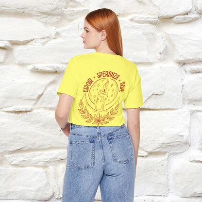 "Espoir Speranza Hope'' Cat T-Shirt Front and Back Design | Nunu&Miao Studio - Nunu&Miao Studio