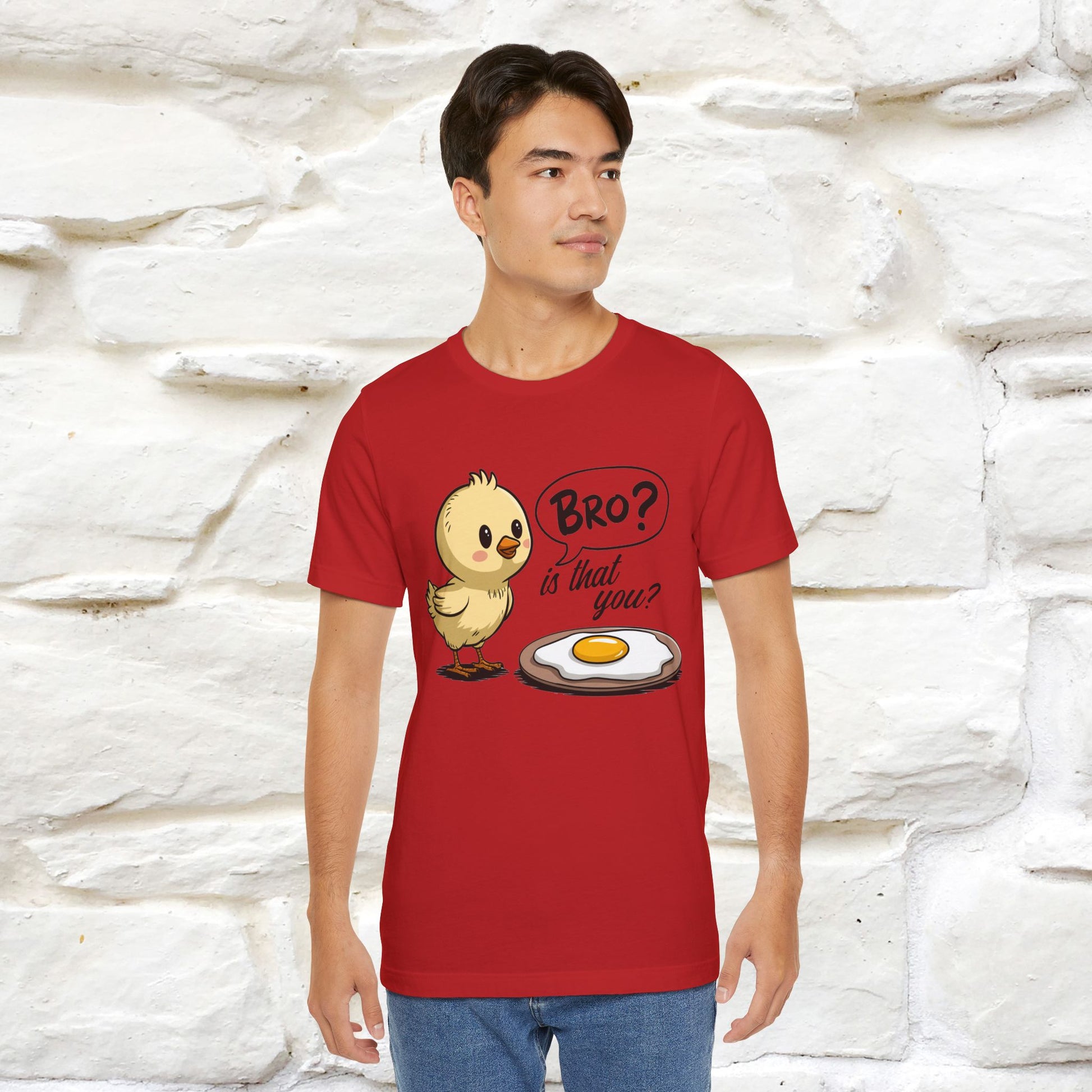 "Bro Is That You?" Funny Chicken T-shirt |Nunu&Miao Studio - Nunu&Miao Studio