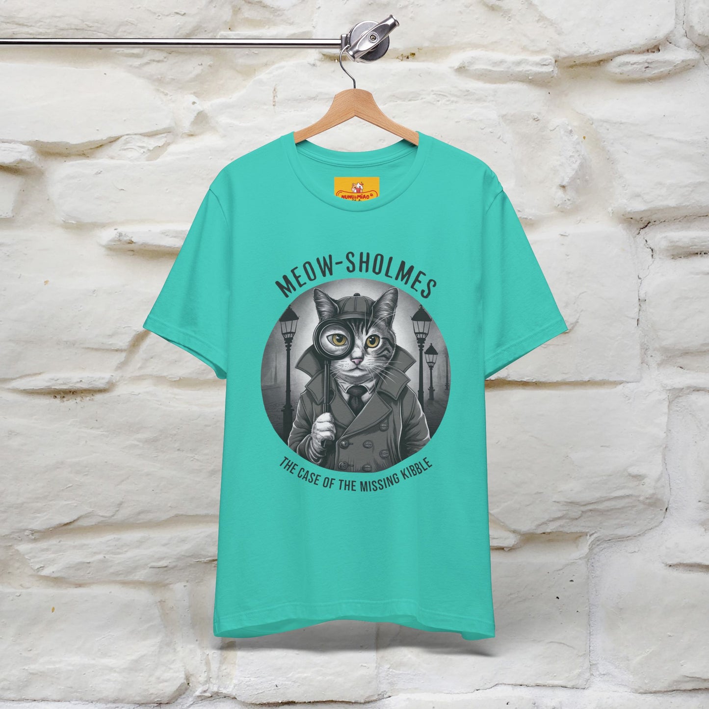 ''Meow-Sholmes: The Case of the Missing Kibble'' | Detective Cat Tee | Nunu&Miao Studio - Nunu&Miao Studio