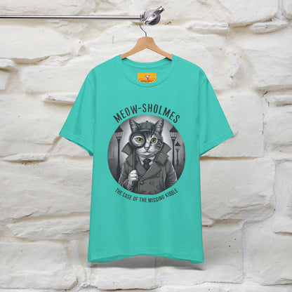 ''Meow-Sholmes: The Case of the Missing Kibble'' | Detective Cat Tee | Nunu&Miao Studio - Nunu&Miao Studio