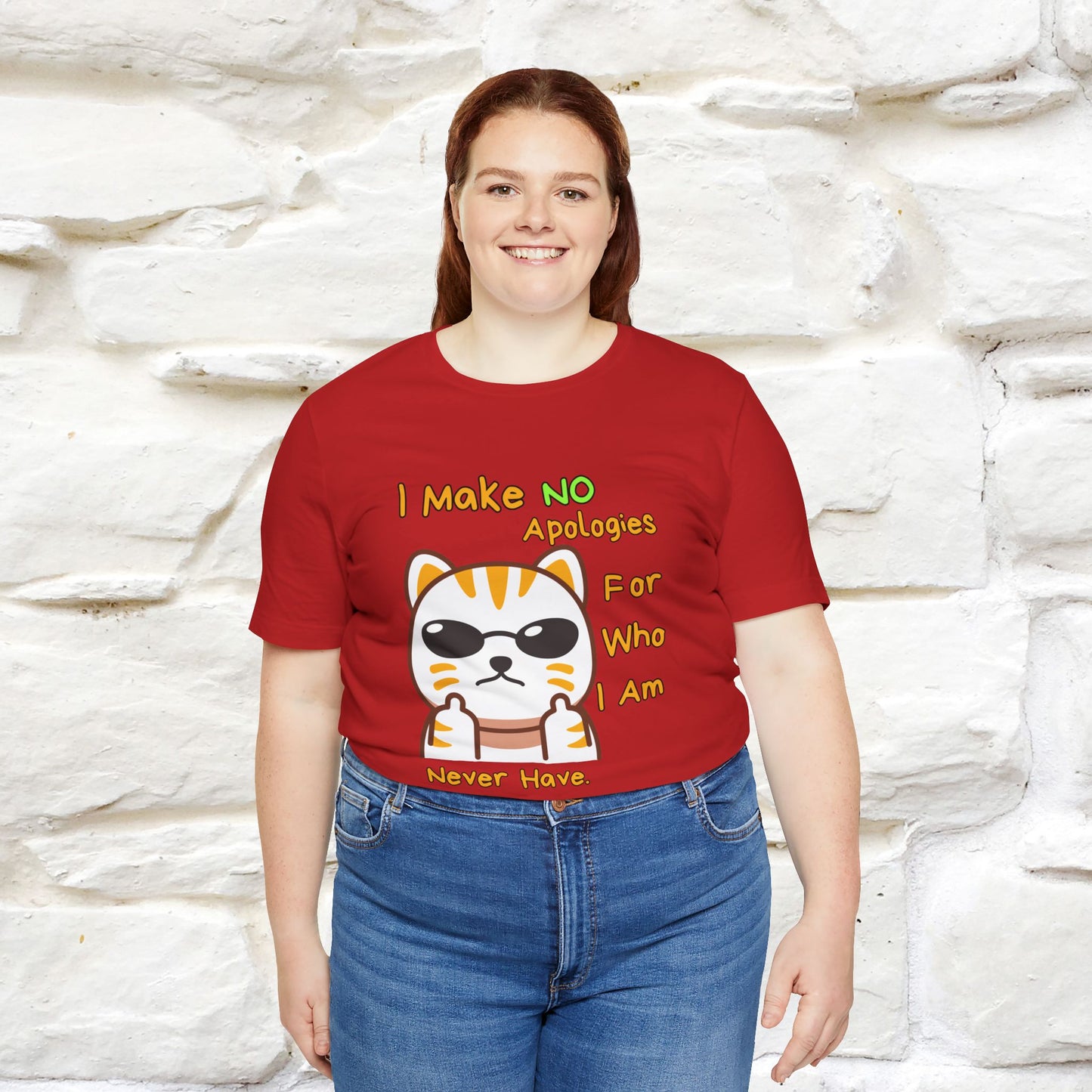 "I Make No Apologies... " |Cat T-Shirt | Nunu&Miao Studio - Nunu&Miao Studio