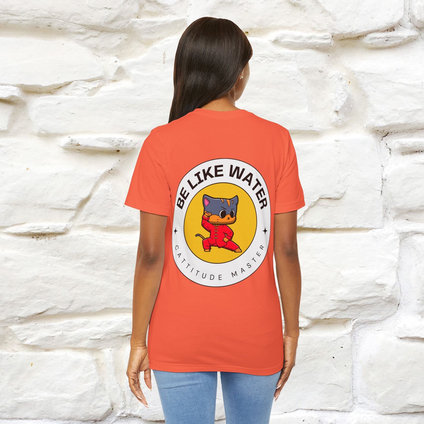 "Be Like Water: Cattitude Master | Cat T-Shirt |Nunu&Miao Studio - Nunu&Miao Studio