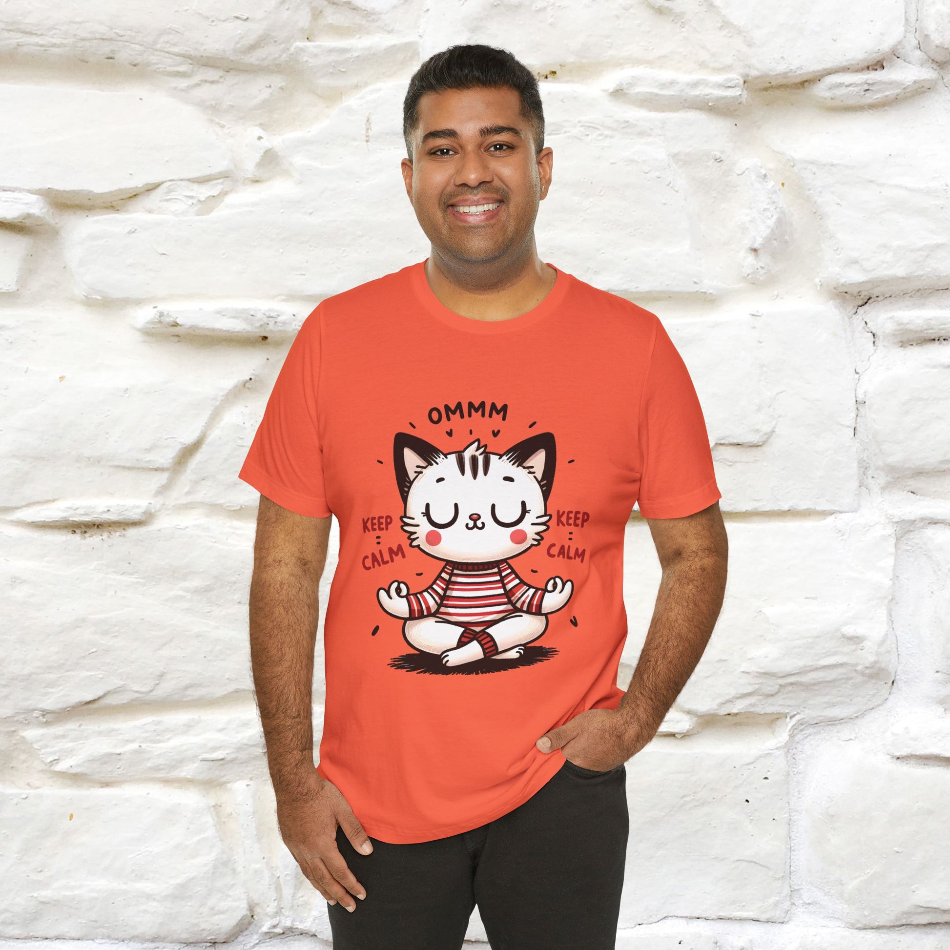 Ommm, Keep Calm | Relaxed Cat Shirt for Men & Women | 100% Cotton* - Nunu&Miao Studio