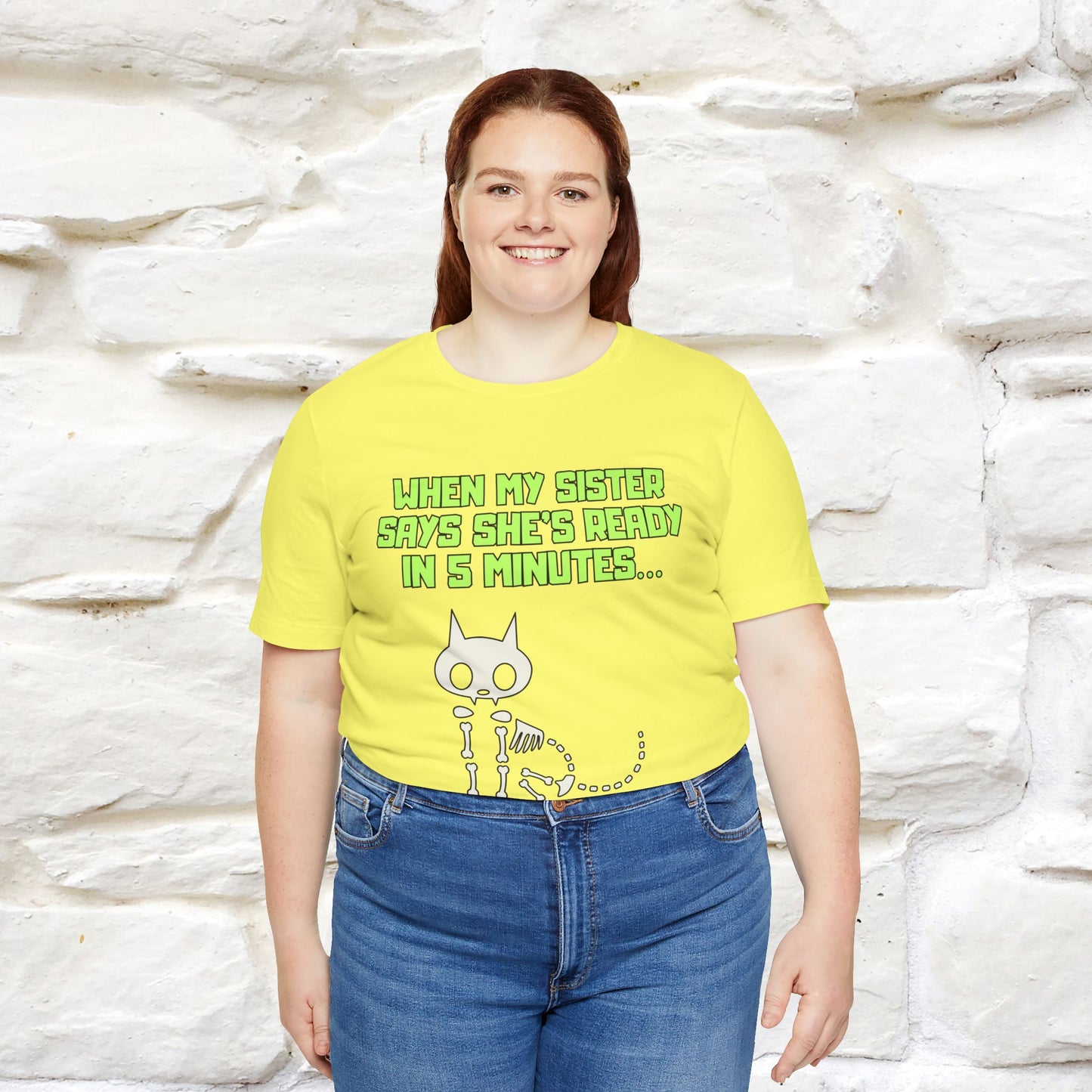 “When my sister says she’s ready in 5 minutes…” | Cat T-Shirt | Nunu&Miao Studio