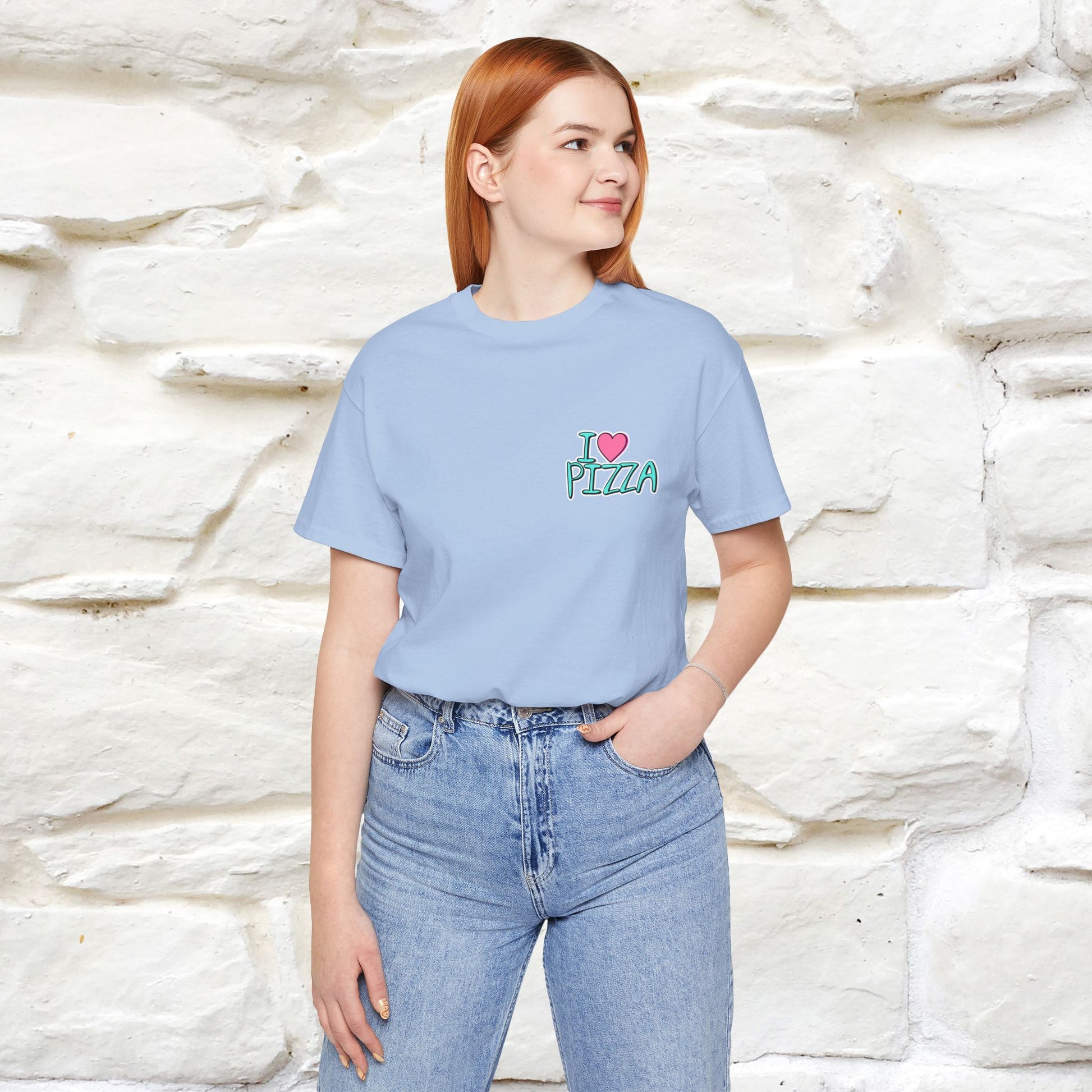 "I Love Pizza"| Cat T-shirt | Nunu&Miao Studio - Nunu&Miao Studio