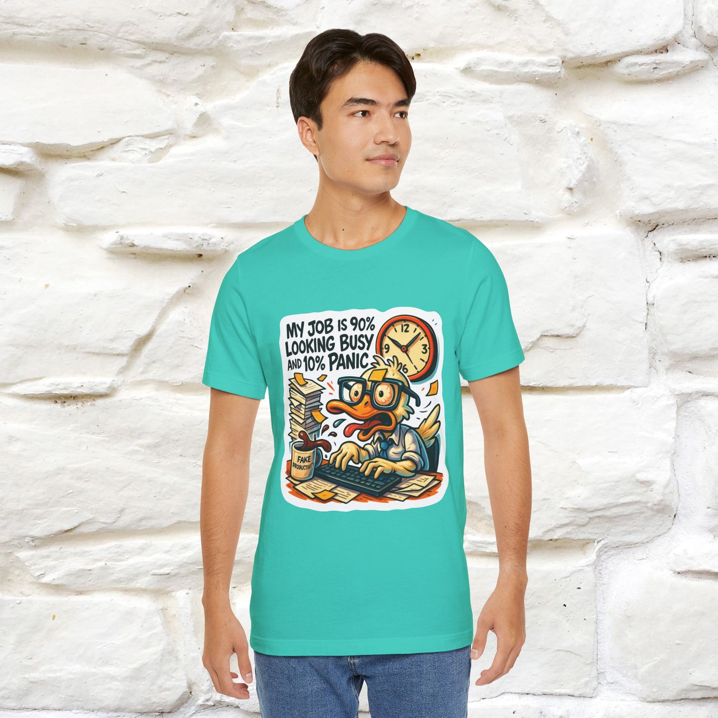 '' My Job is 90% Looking Busy ... |  Sarcastic T-Shirt | Nunu&Miao Studio