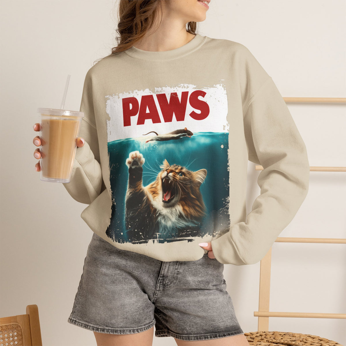 "Paws'' |Cat Sweatshirt | Nunu&Miao Studio