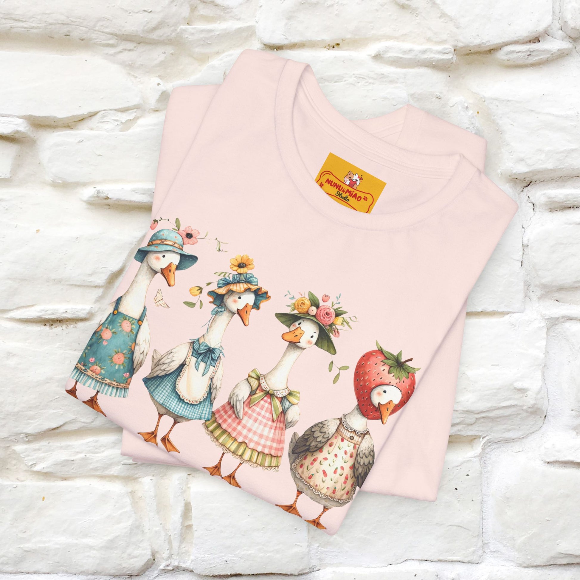 "Just A Silly Goose" Cute T-shirt |Nunu&Miao Studio - Nunu&Miao Studio