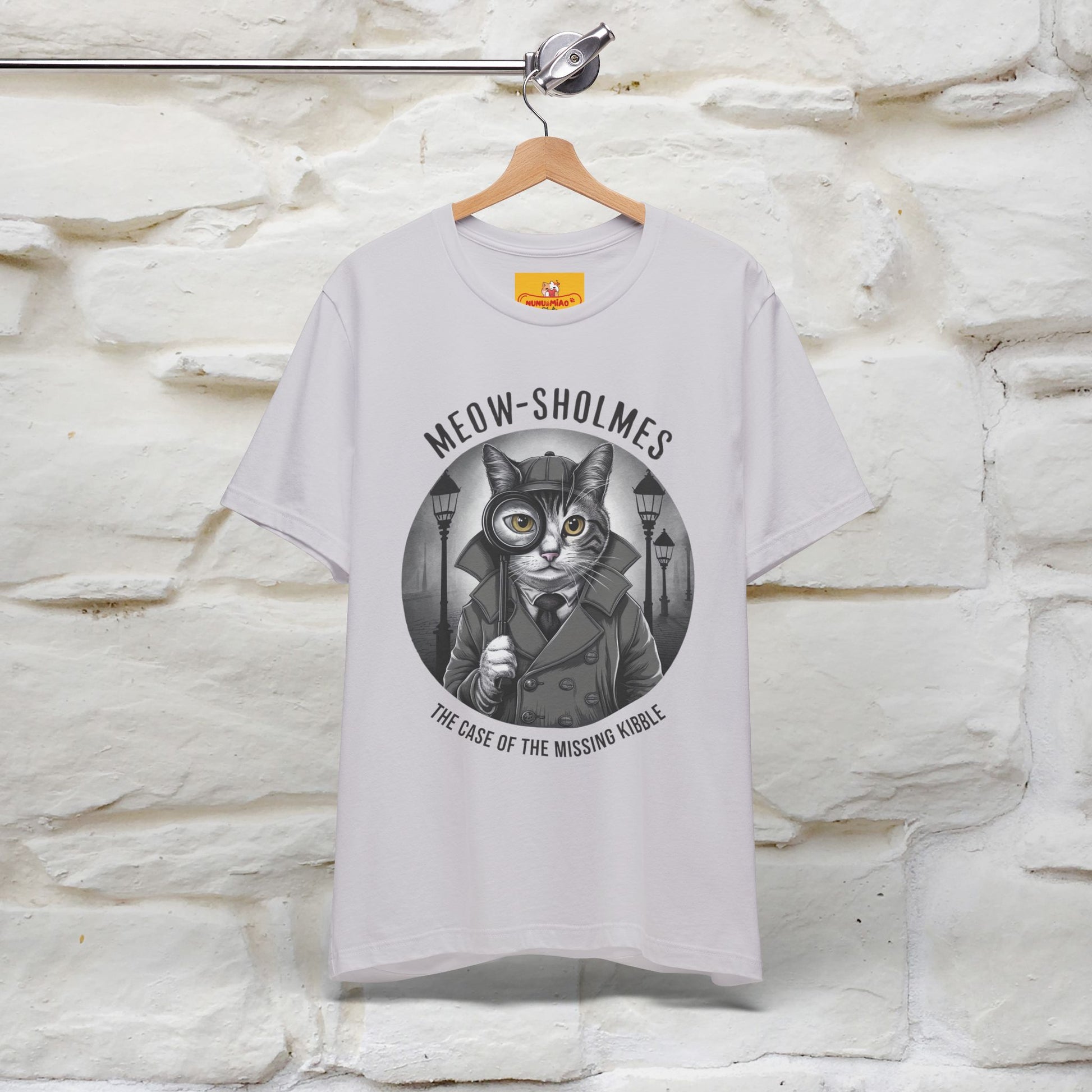 ''Meow-Sholmes: The Case of the Missing Kibble'' | Detective Cat Tee | Nunu&Miao Studio - Nunu&Miao Studio