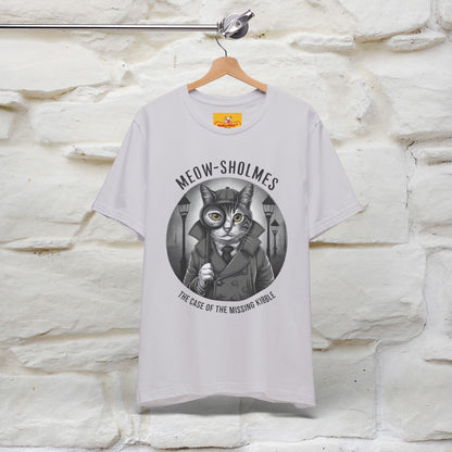 ''Meow-Sholmes: The Case of the Missing Kibble'' | Detective Cat Tee | Nunu&Miao Studio - Nunu&Miao Studio