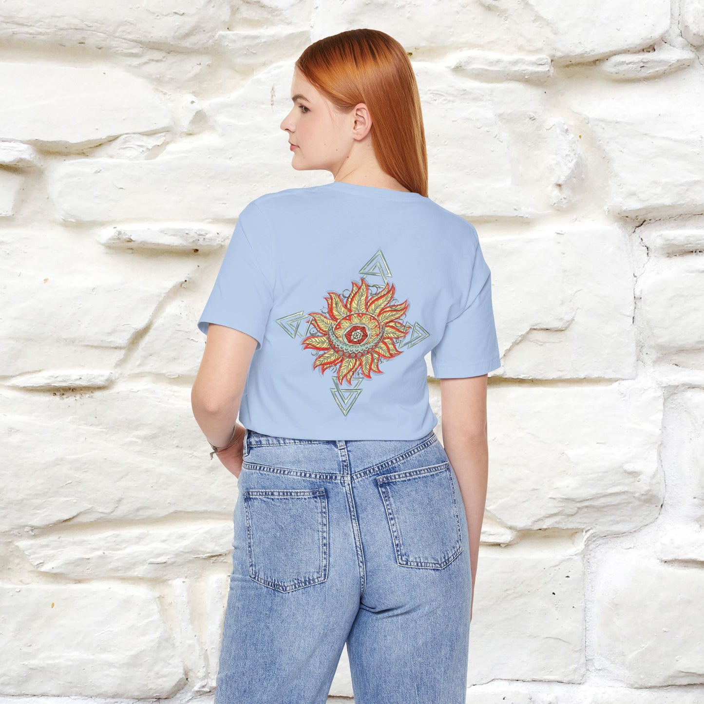 "The Third Eye'' Cat T-Shirt Front and Back Design | Nunu&Miao Studio - Nunu&Miao Studio