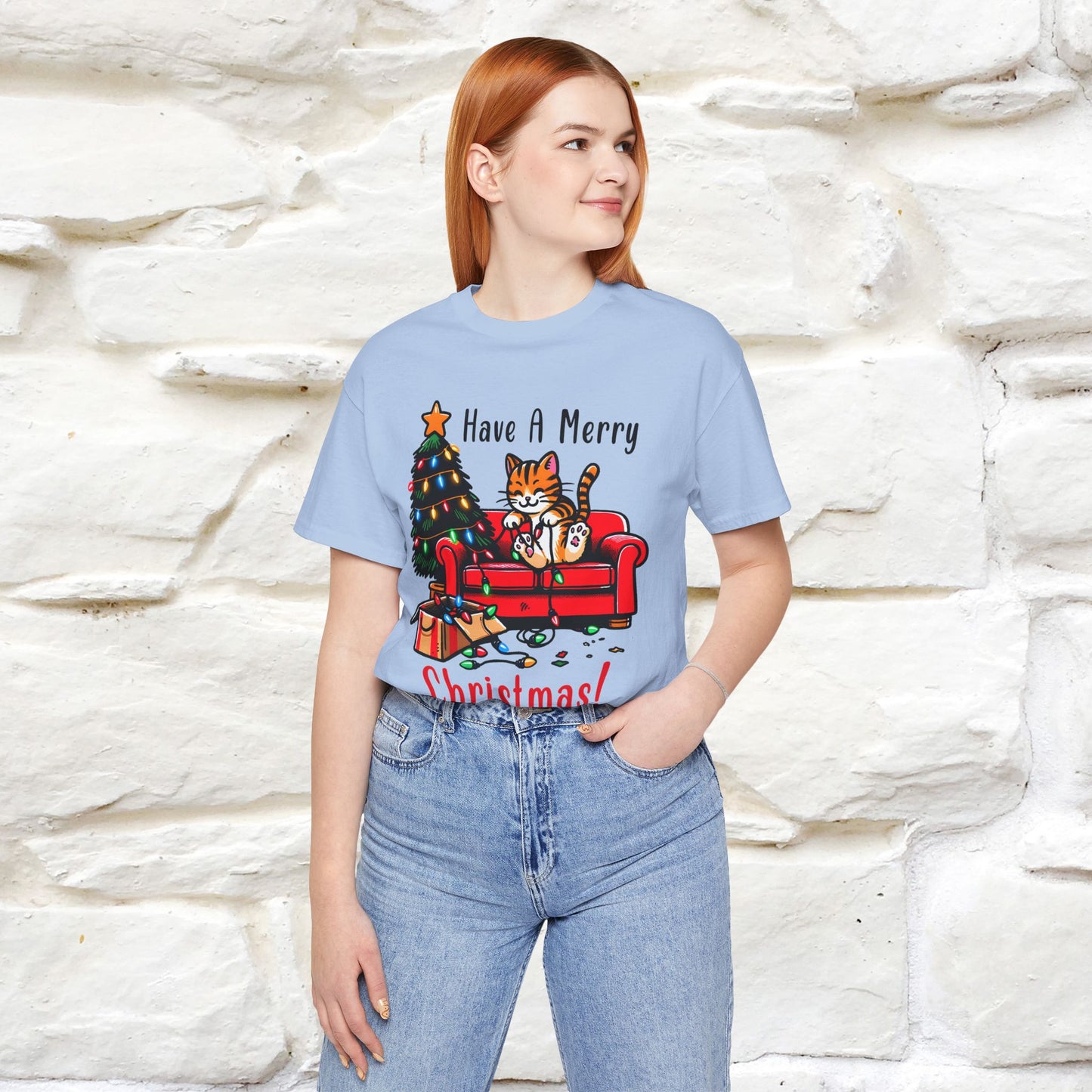 "Have A Merry..." |Funny Cat  T-Shirt | Nunu&Miao Studio