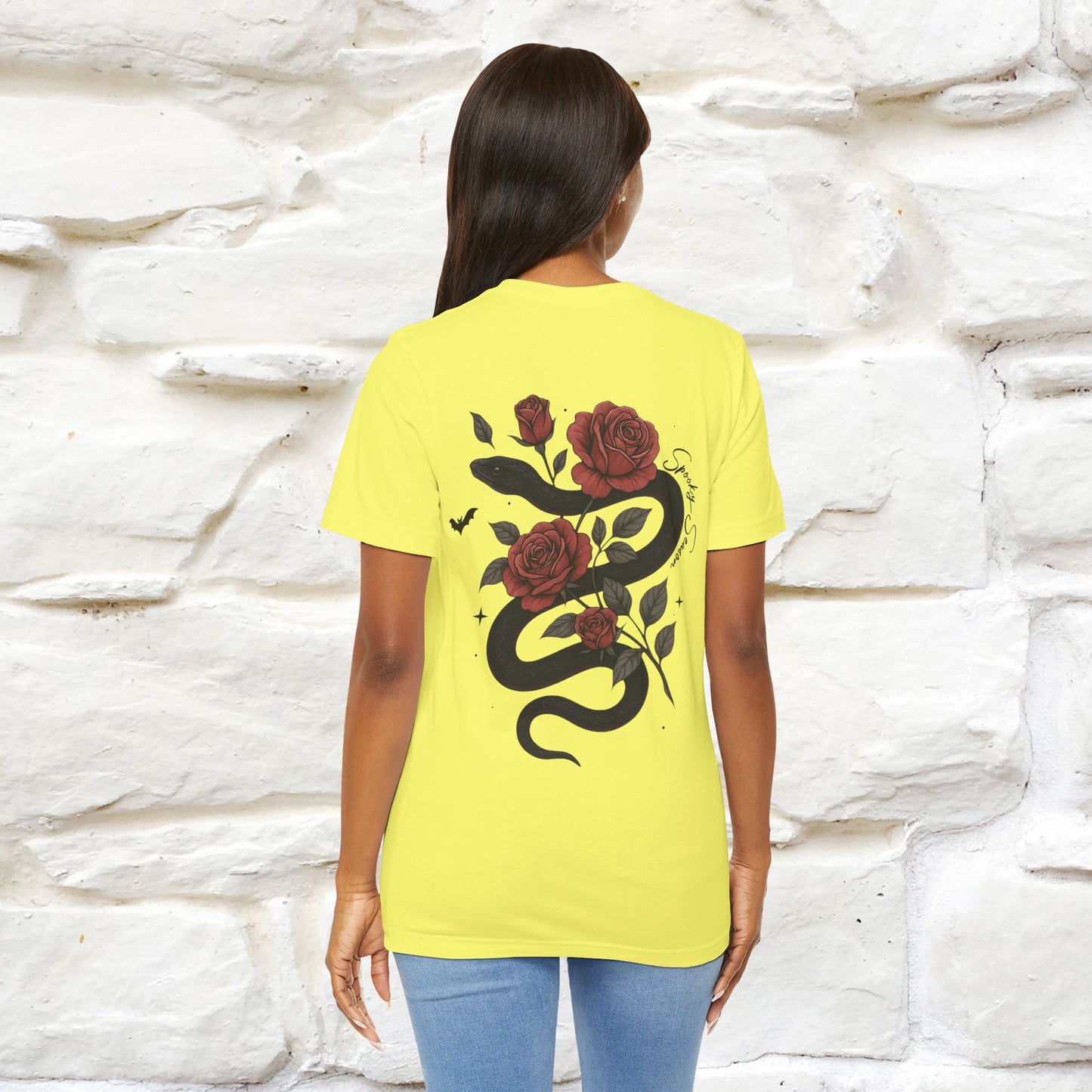 "The Rose and The Snake " Halloween T-shirt |Nunu&Miao Studio - Nunu&Miao Studio