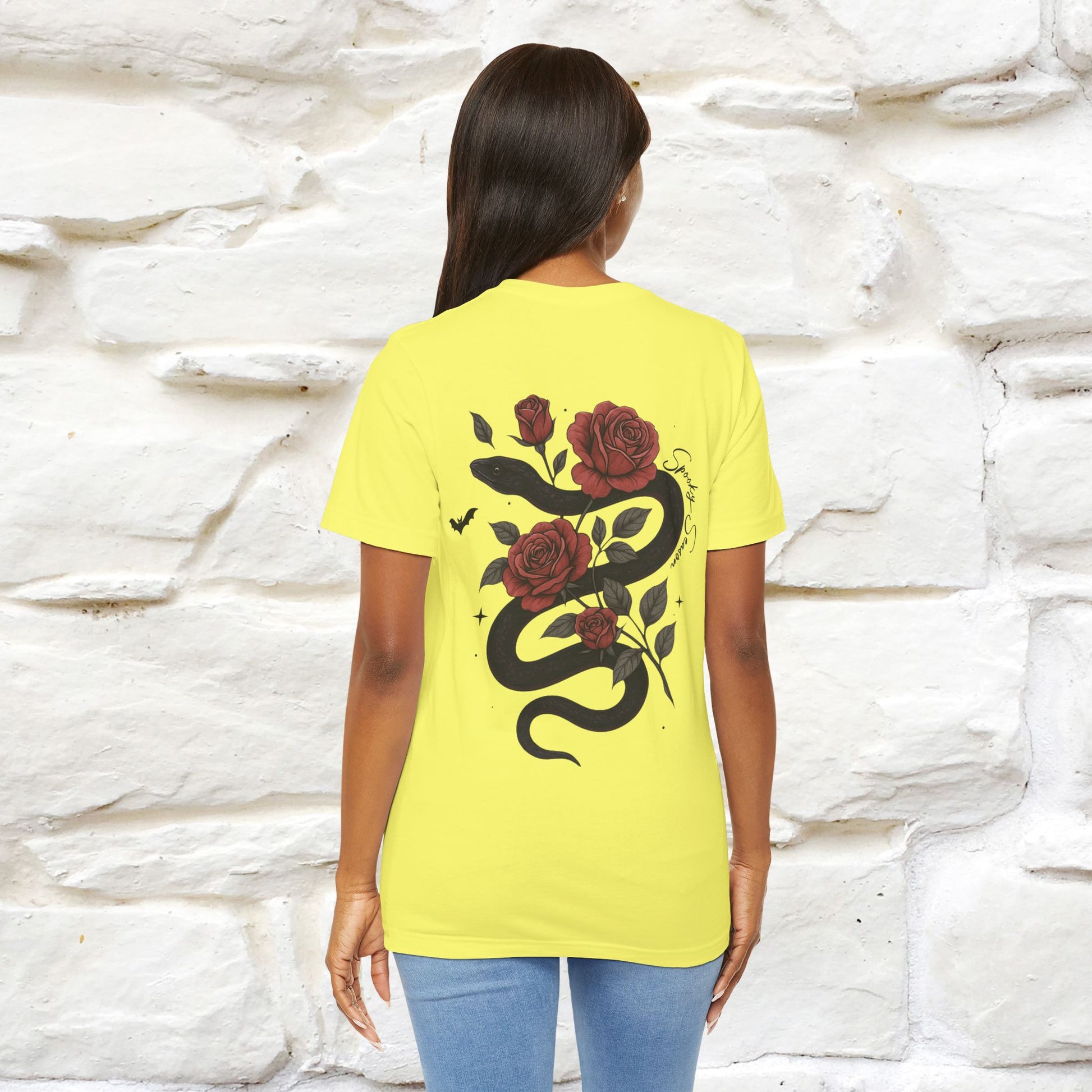 "The Rose and The Snake " Halloween T-shirt |Nunu&Miao Studio - Nunu&Miao Studio
