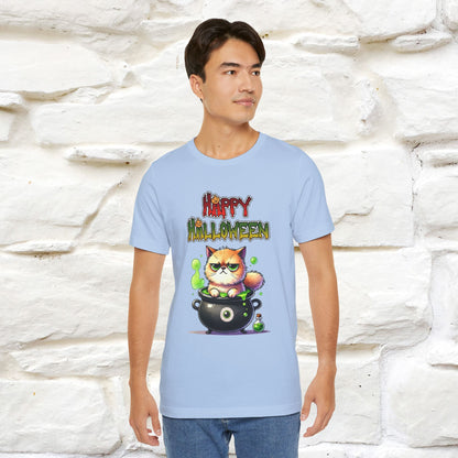 "Angry Cat Happy Halloween" Cat  T-shirt |Nunu&Miao Studio - Nunu&Miao Studio
