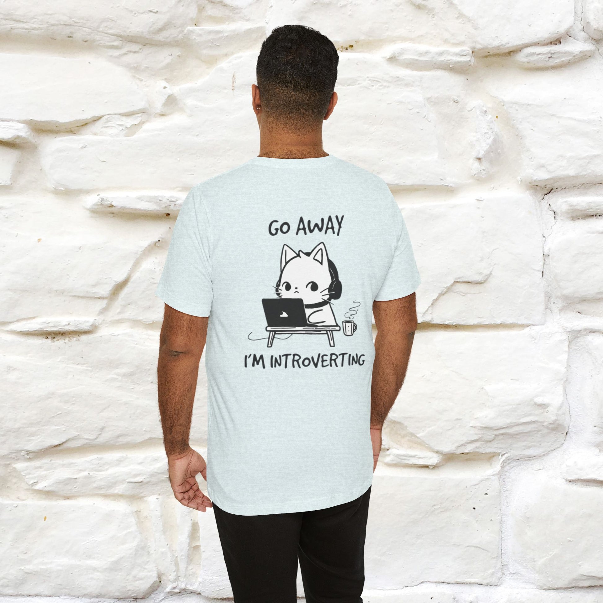 ''Go Away, I’m Introverting'' Cat T-Shirt | Nunu & Miao Studio - Nunu&Miao Studio